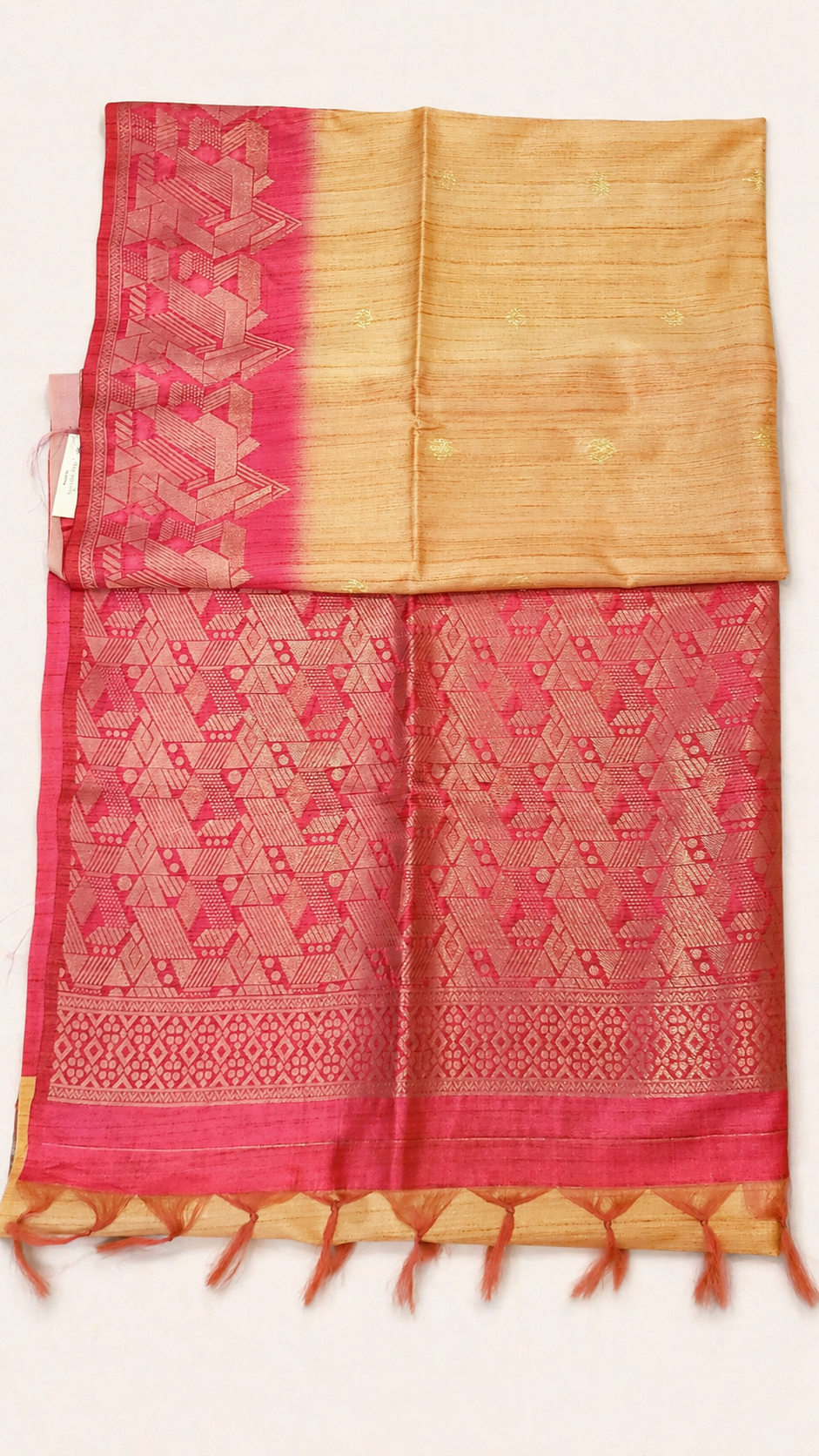 Liora SunGold – Rani Pink Weave Saree